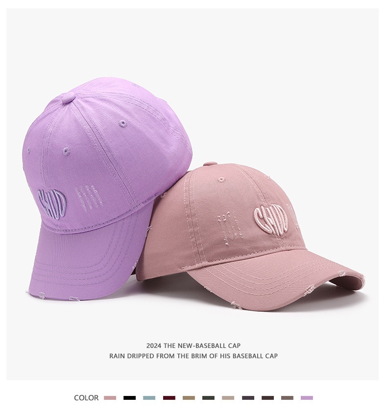 Baseball Cap With Embroidery Men's Large Fit Outdoor Versatile_voghion.com