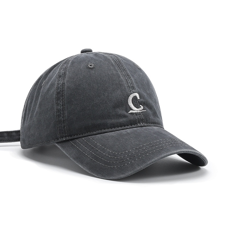 Tor Zur Wildnis Simple Large Letter Solid Color Soft Top Baseball For Men And Women, Couple Style, Casual Versatile Sunshade_voghion.com