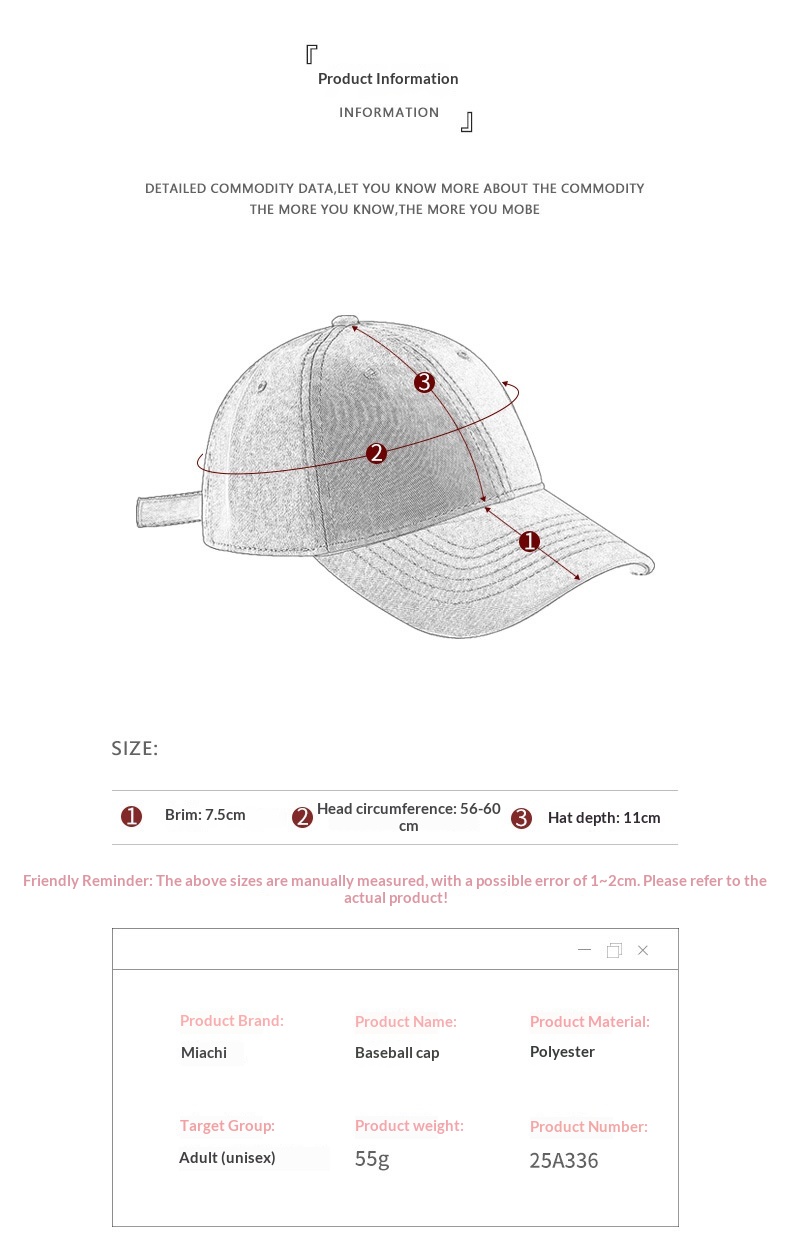 Geperforeerde baseball cap lichtgewicht sneldrogend sport_voghion.com