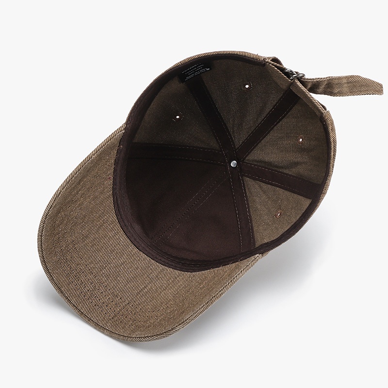 Tor Zur Wildnis American Style Washed Vintage Street Baseballpet voor dames, lente, nieuw, retro, distressed, trendy, brede rand, gezichtsbeschermend._voghion.com