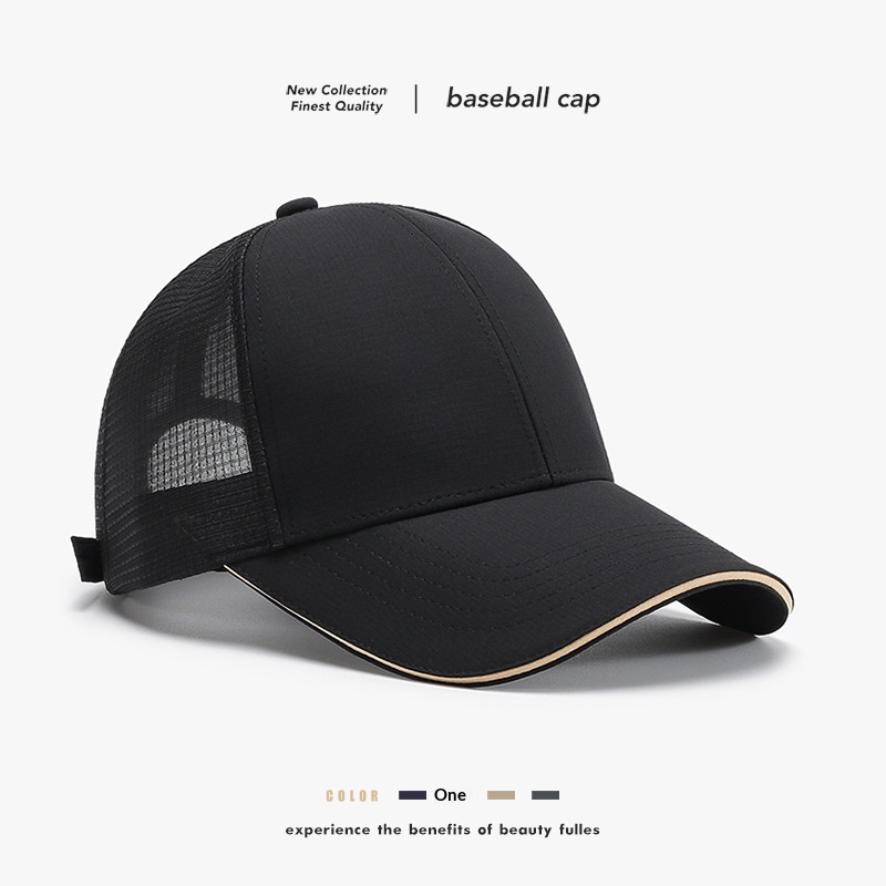 Tor Zur Wildnis Minimalist Hat For Men And Women, Summer Mesh Outdoor Baseball Cap, Half-Mesh Breathable Sports Casual Sun Protection_voghion.com