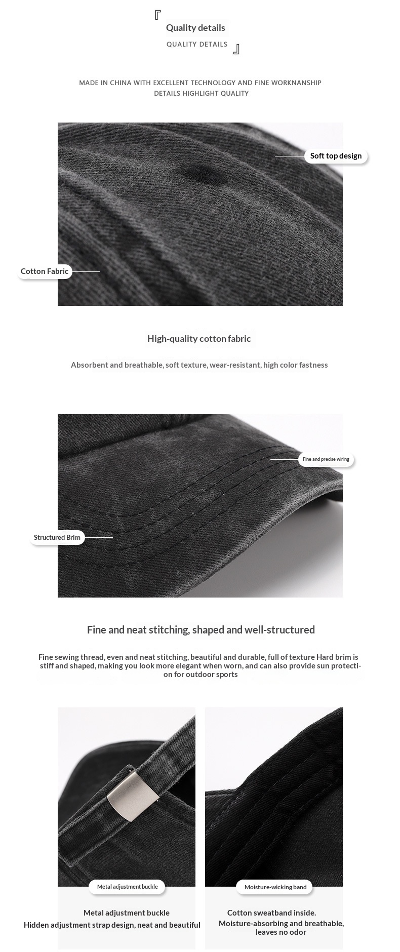 Retro baseball-lippis unisex kirjailulla ulkoiluun_voghion.com