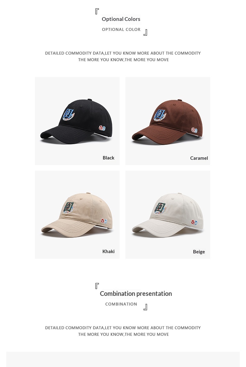 Tor Zur Wildnis Trend Culture Embroidered Duckbill Unisex Versatile National Style Couple Sunshade Baseball Cap Youth Sun Protection Hat_voghion.com
