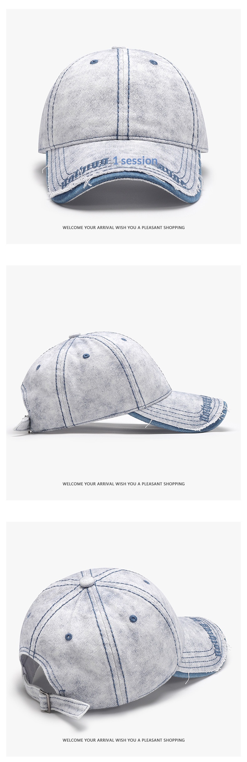 Personalised Baseball Cap With Letter Embroidery For Outdoor Wear_voghion.com