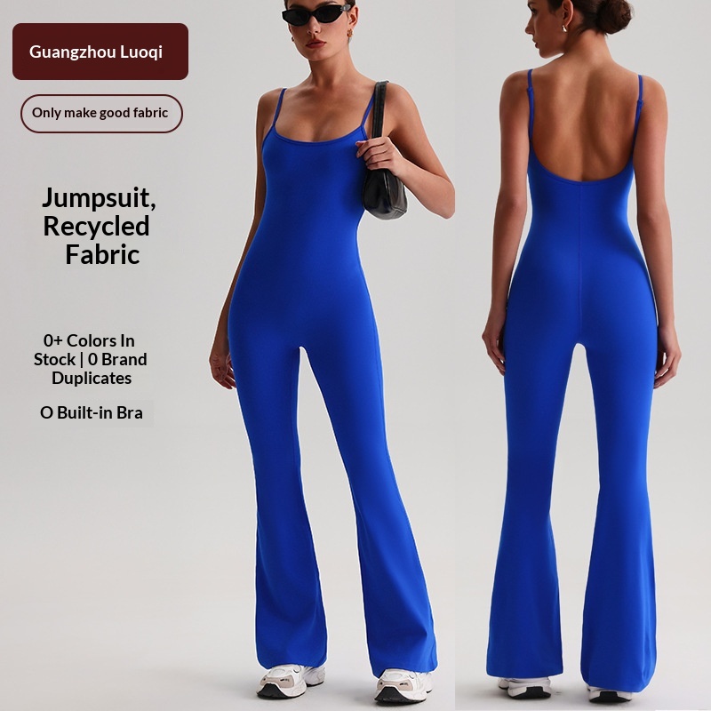 Cross-Border European And American Adjustable Strap Tight-Fitting Suit For Women Backless Fitness Sports Body Shaping_voghion.com