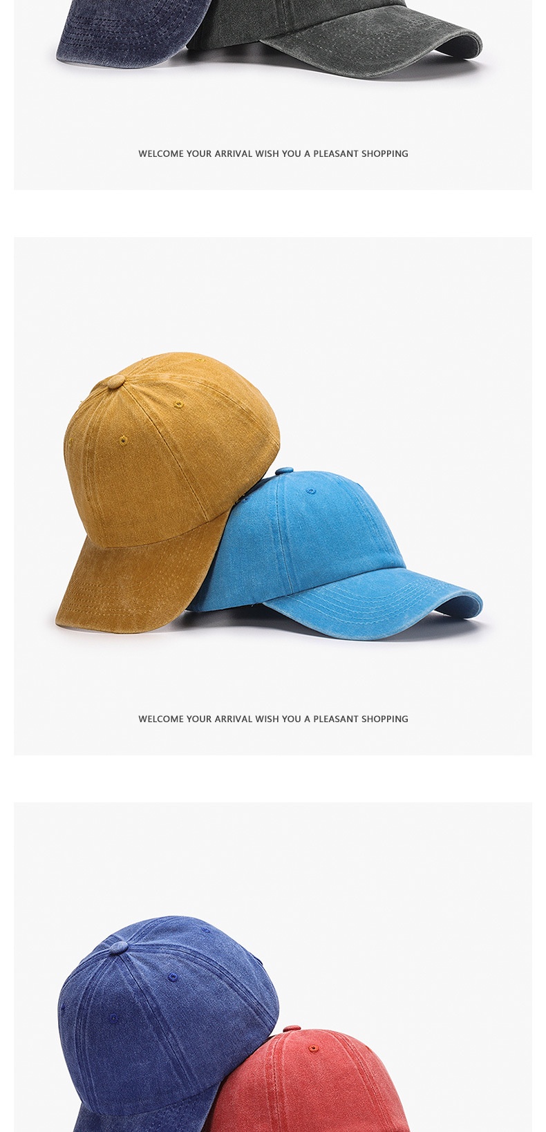 Tor Zur Wildnis Washed Coated Plain Brim Embroidery Sunshade Cap Custom Versatile Simple Retro Unisex Baseball Hat_voghion.com