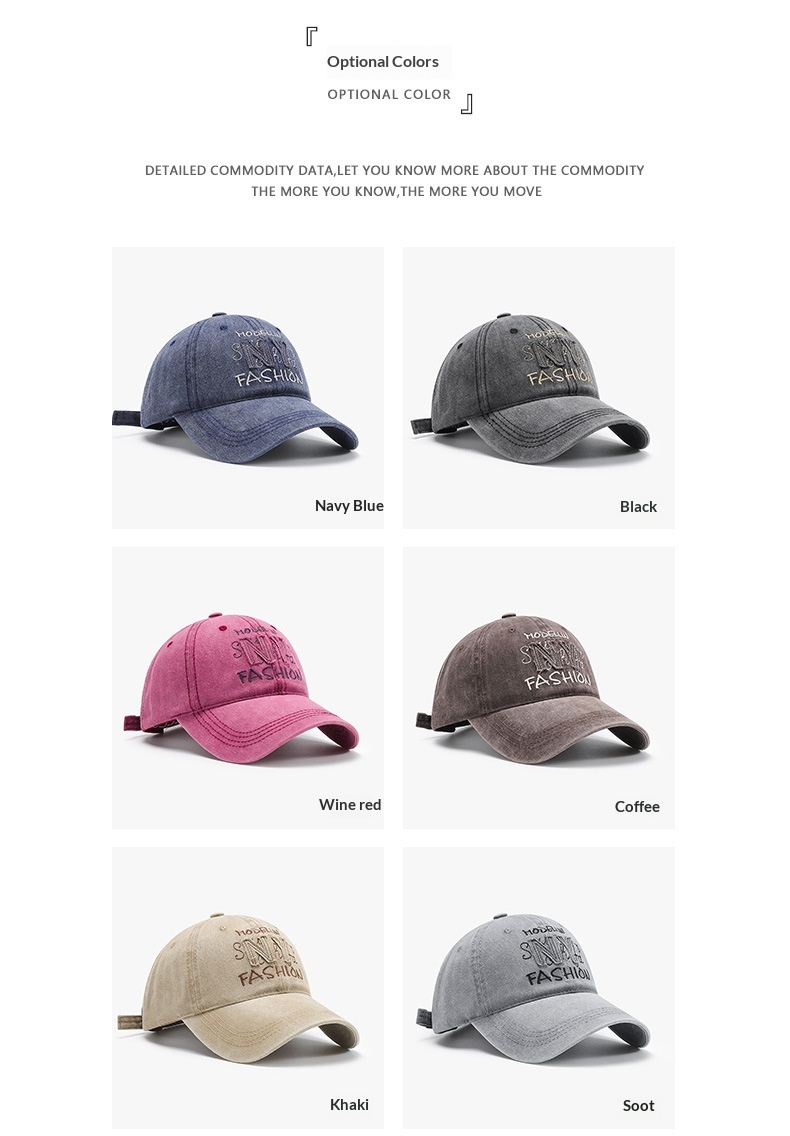 Embroidered Baseball Cap Winter Style Unisex Sunshade Hat_voghion.com
