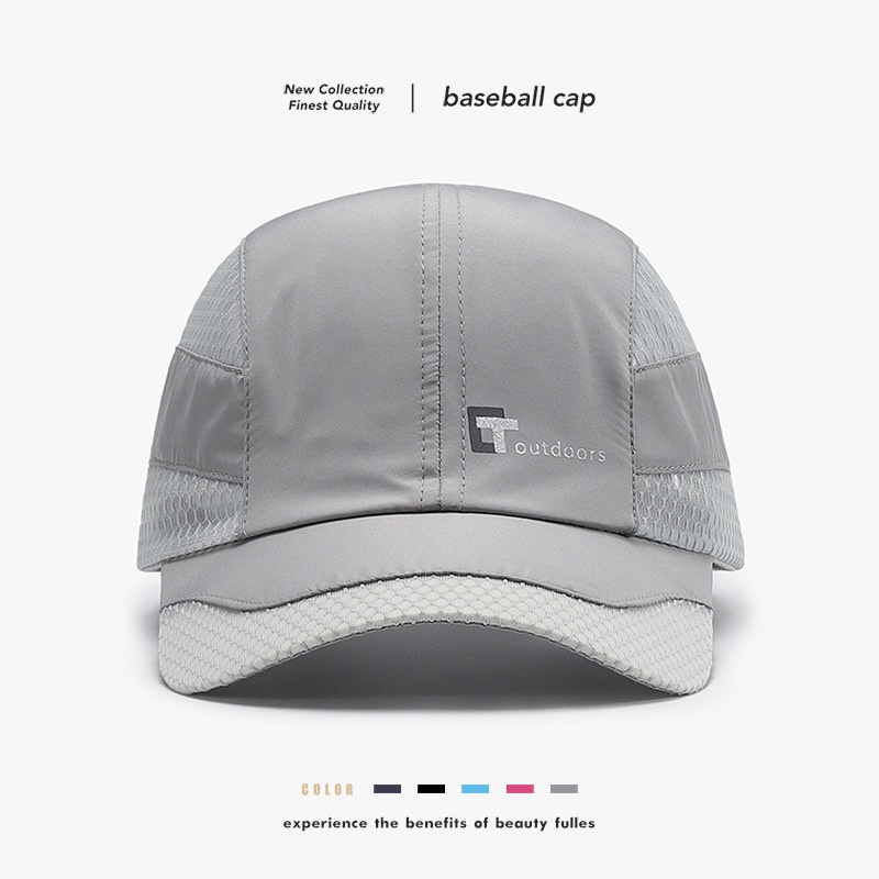 Gorra de béisbol informal de malla para hombre y mujer, fina, de secado rápido, transpirable, para deportes al aire libre y primavera/verano._voghion.com