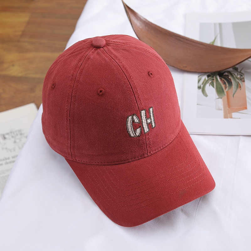 Embroidered Letter Baseball Cap Versatile Duckbill Sun Hat_voghion.com