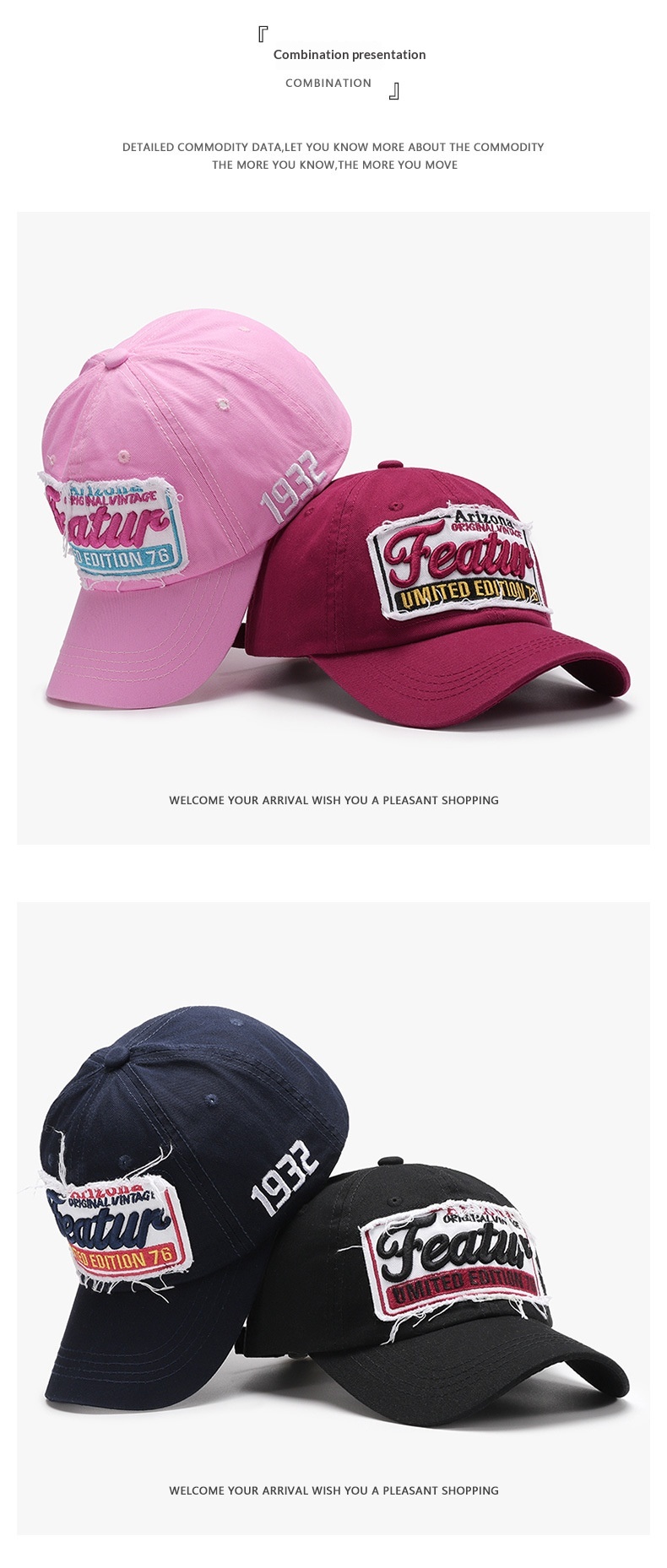 Baseball Cap With Letter Embroidery For Men Summer Casual Style_voghion.com