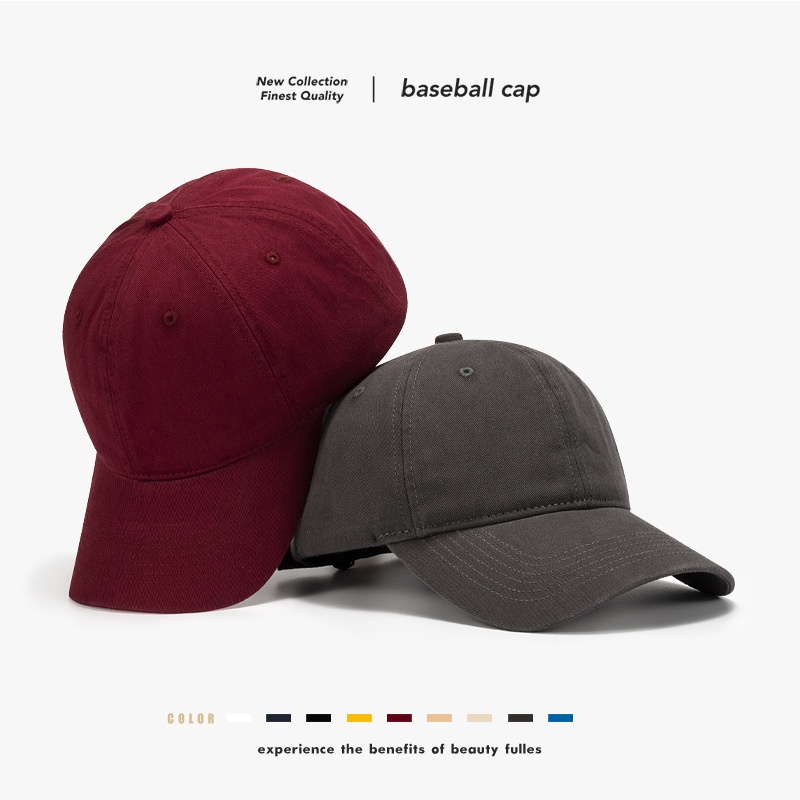 Vintage Baseball Cap For Women And Men Black Soft Top Plain_voghion.com