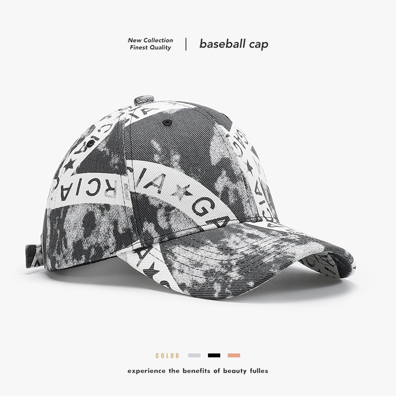 Tor Zur Wildnis Hard Top Printed Cotton Baseball For Men And Women Korean Style Graffiti Duckbill Casual Sunshade Sun Protection_voghion.com