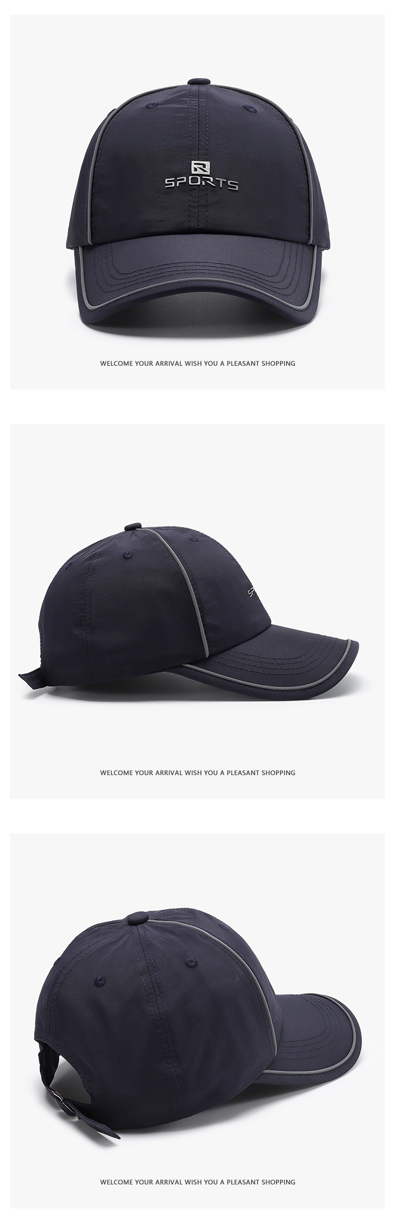 Tor Zur Wildnis Summer Thin Quick-Dry Breathable Men's Large Head Circumference Baseball Casual Perforated Cross-Border Outdoor Sunshade_voghion.com