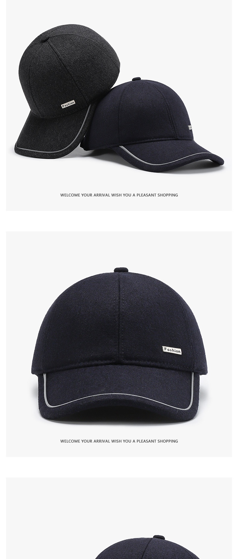 Tor Zur Wildnis Autumn Winter Middle-aged And Elderly Men's Baseball Korean Version Warm Fleece Cotton Hat Sunshade Sunscreen Simple_voghion.com
