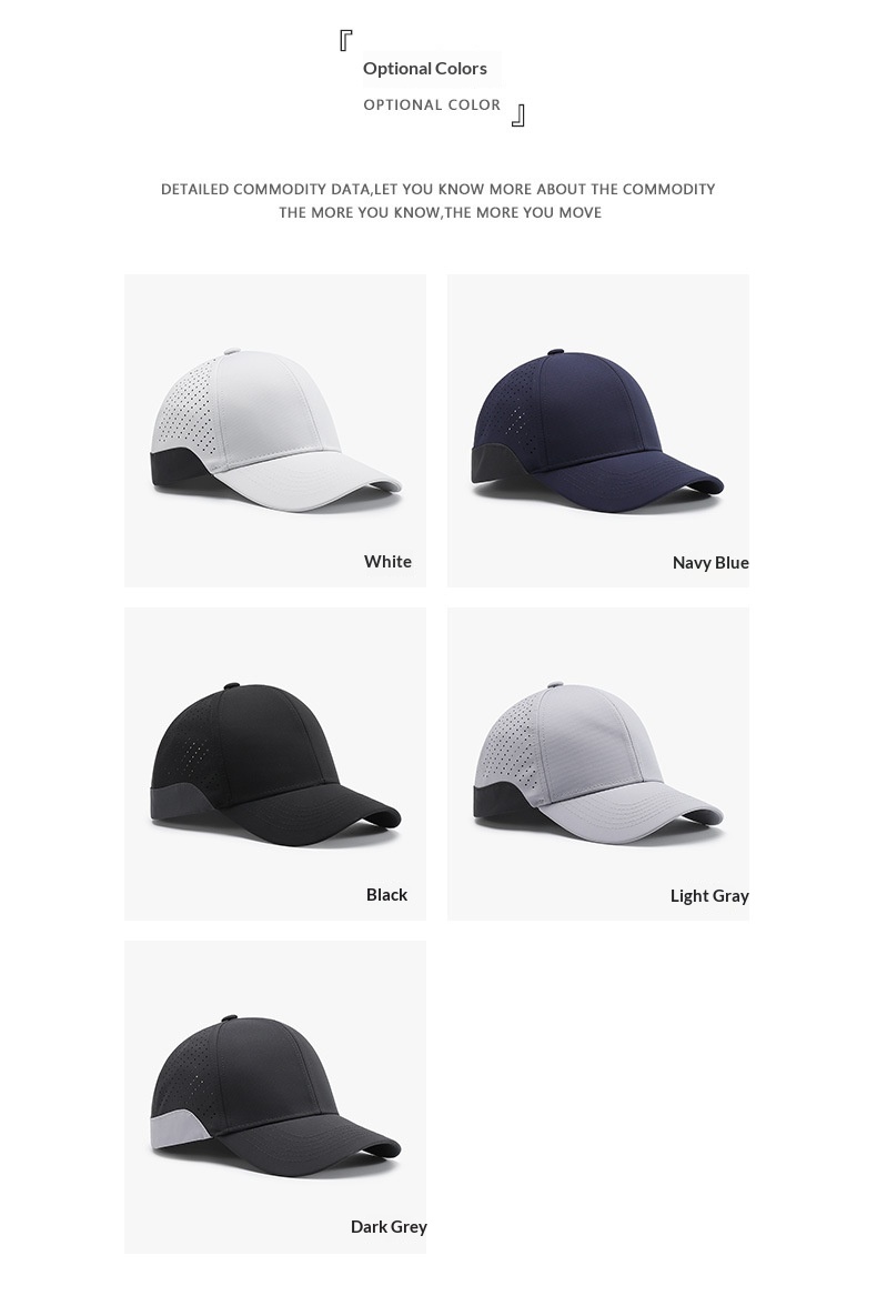Breathable Quick-dry Baseball Cap Sun Protection Duckbill Hat_voghion.com