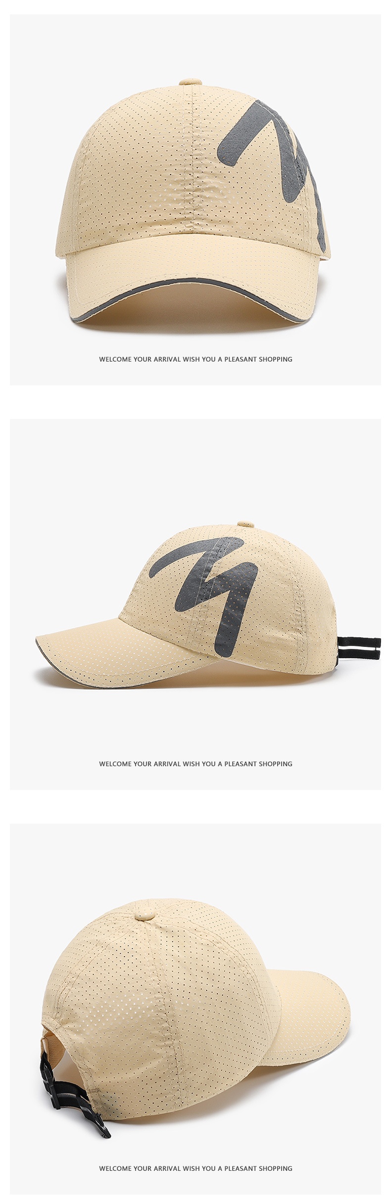 Quick Dry Summer Baseball Cap Reflective Breathable Sun Hat_voghion.com
