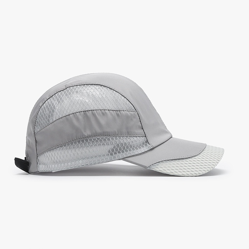 Gorra de béisbol informal de malla para hombre y mujer, fina, de secado rápido, transpirable, para deportes al aire libre y primavera/verano._voghion.com