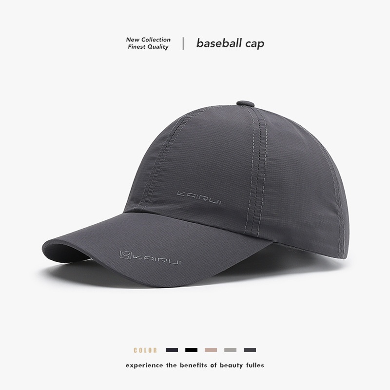 Tor Zur Wildnis New Men's Four Seasons Quick-Dry Baseball Women's Outdoor Sports Sun Hat Printed Letter Duckbill Cap_voghion.com