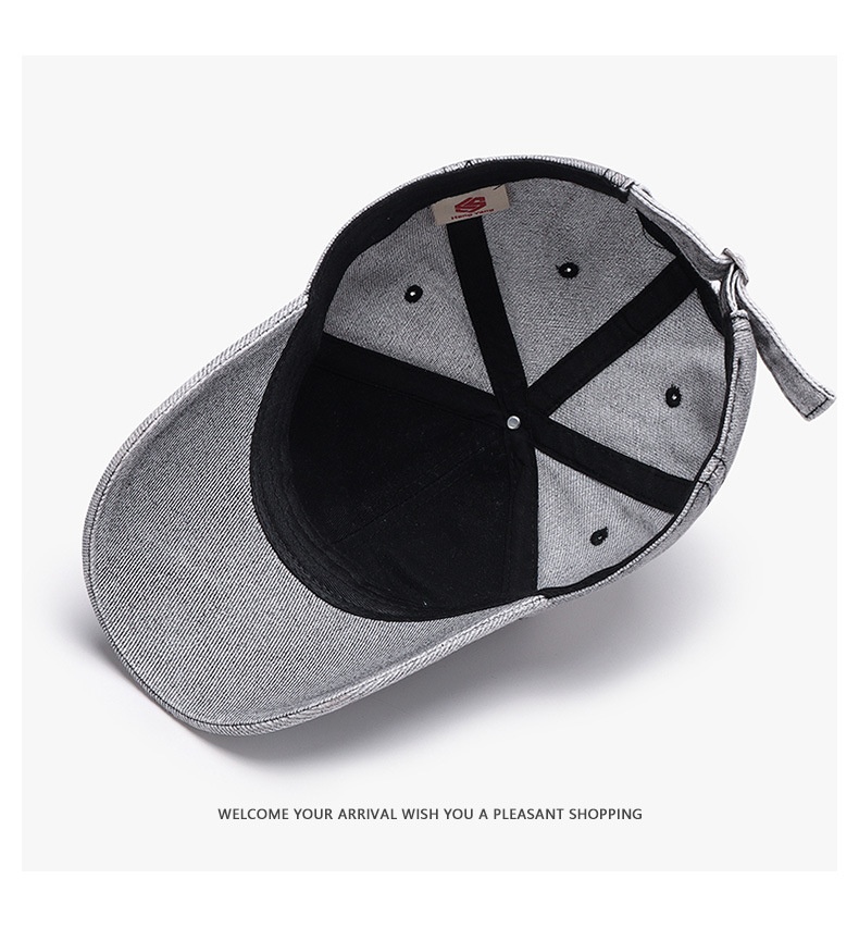 Baseball Cap For Outdoor Sun Protection With Embroidery Black_voghion.com