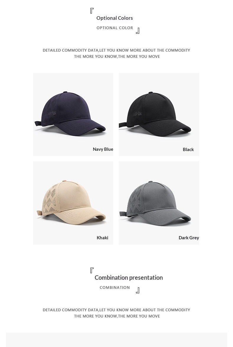 Baseball Cap Breathable Quick-dry Mesh Duckbill For Outdoor_voghion.com