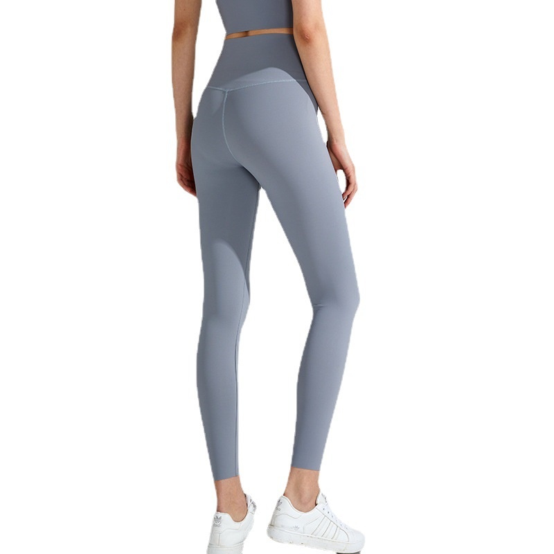 Nieuwe Lycra Cloud Feel voor dames, perzikvormige hardloop-, sport- en yogakleding, hoge taille, heuplift, strakke fitnessbroek_voghion.com