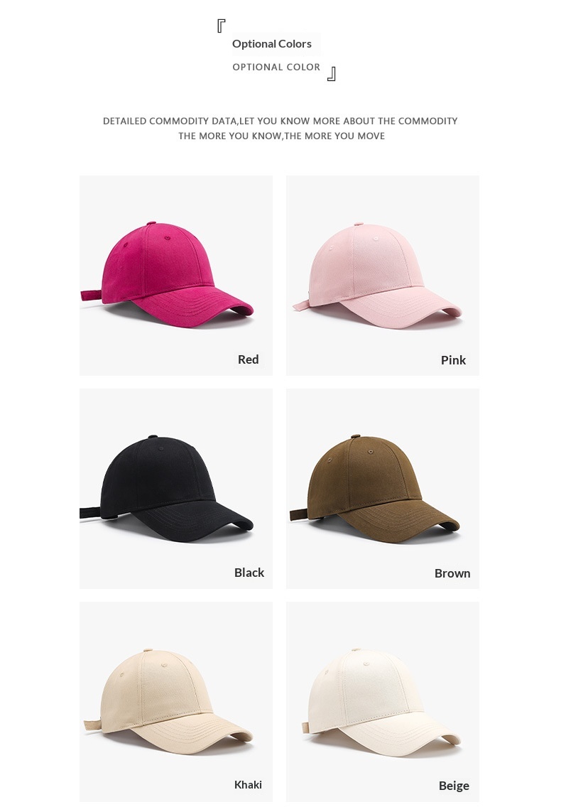Baseball Cap Plain Solid Color Duckbill Hat Sun Protection Unisex_voghion.com