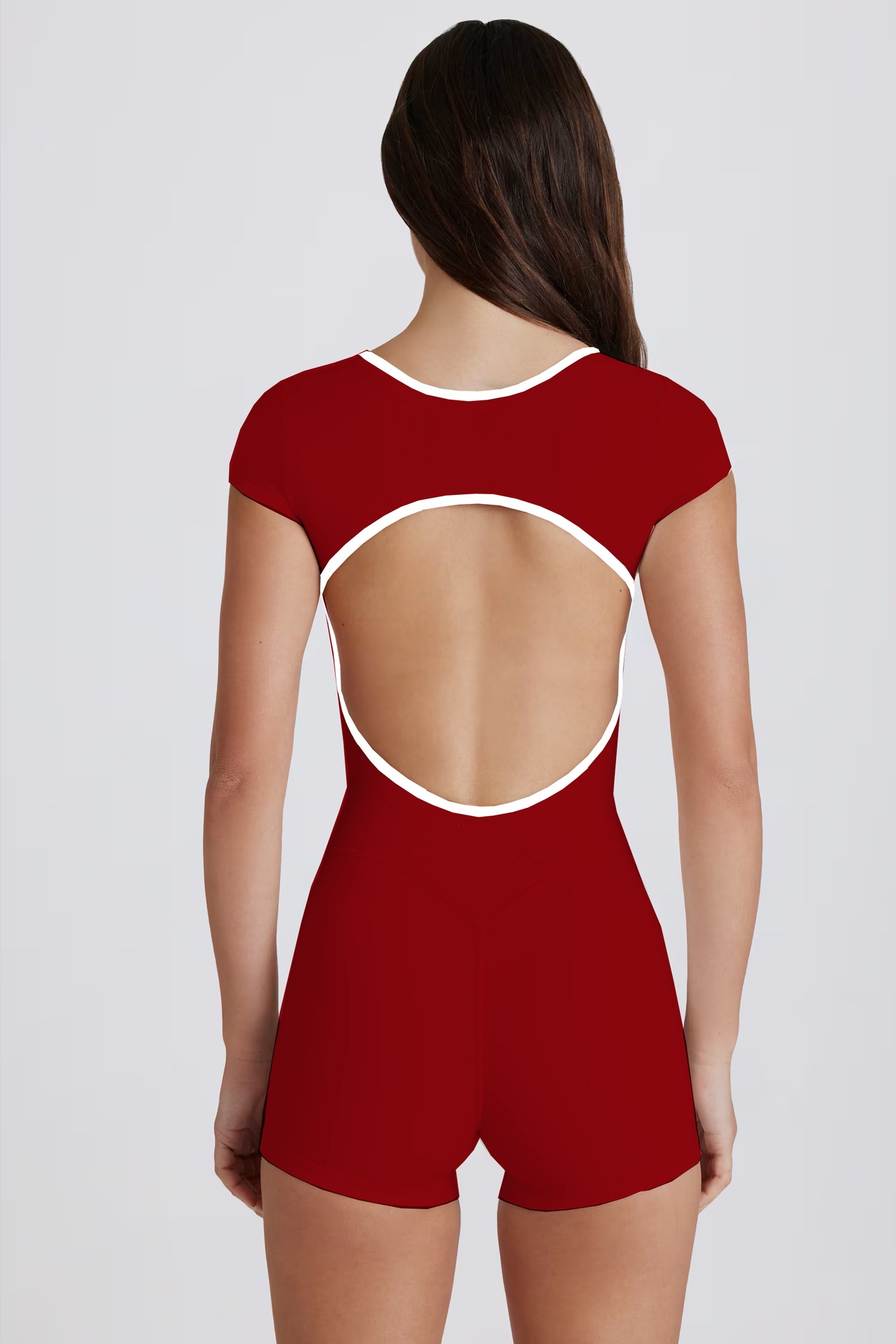 Yoga Jumpsuit With Square Neck And Backless Design For Training_voghion.com