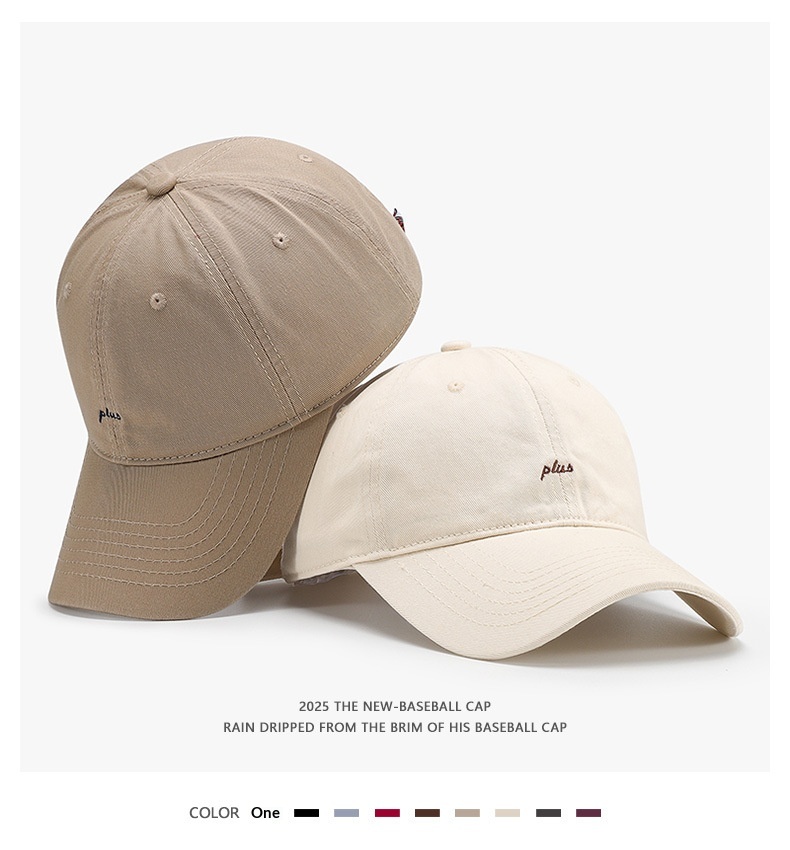 Cappellino da baseball ricamato per donna stile casual versatile_voghion.com