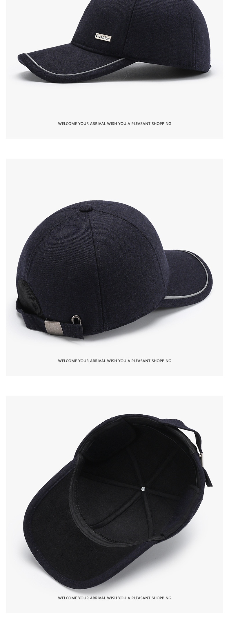 Tor Zur Wildnis Autumn Winter Middle-aged And Elderly Men's Baseball Korean Version Warm Fleece Cotton Hat Sunshade Sunscreen Simple_voghion.com