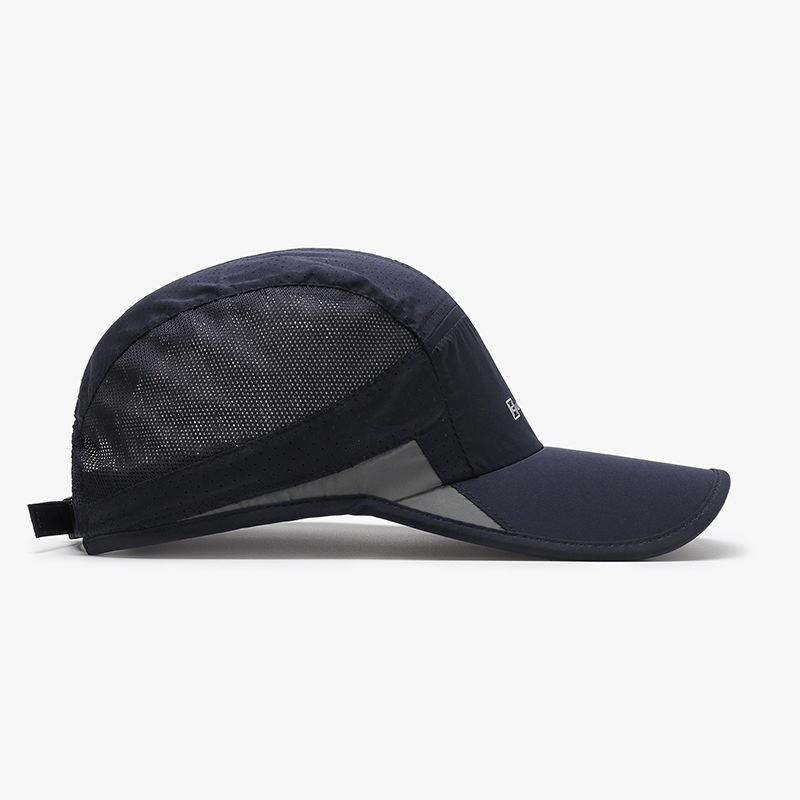 Tor Zur Wildnis Summer Letter Quick-Dry Men's Large Head Baseball Unisex Outdoor Sports Couple Hollow Breathable Duckbill Cap_voghion.com