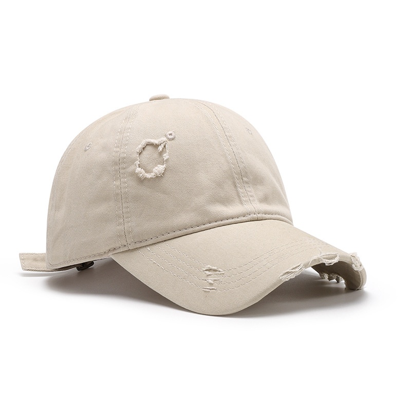 Tor Zur Wildnis Nw Big Plain Washd Basball With Hols Soft Top For Mn And Womn Outdoor Vrsatil Brathabl Duckbill Cap_voghion.com