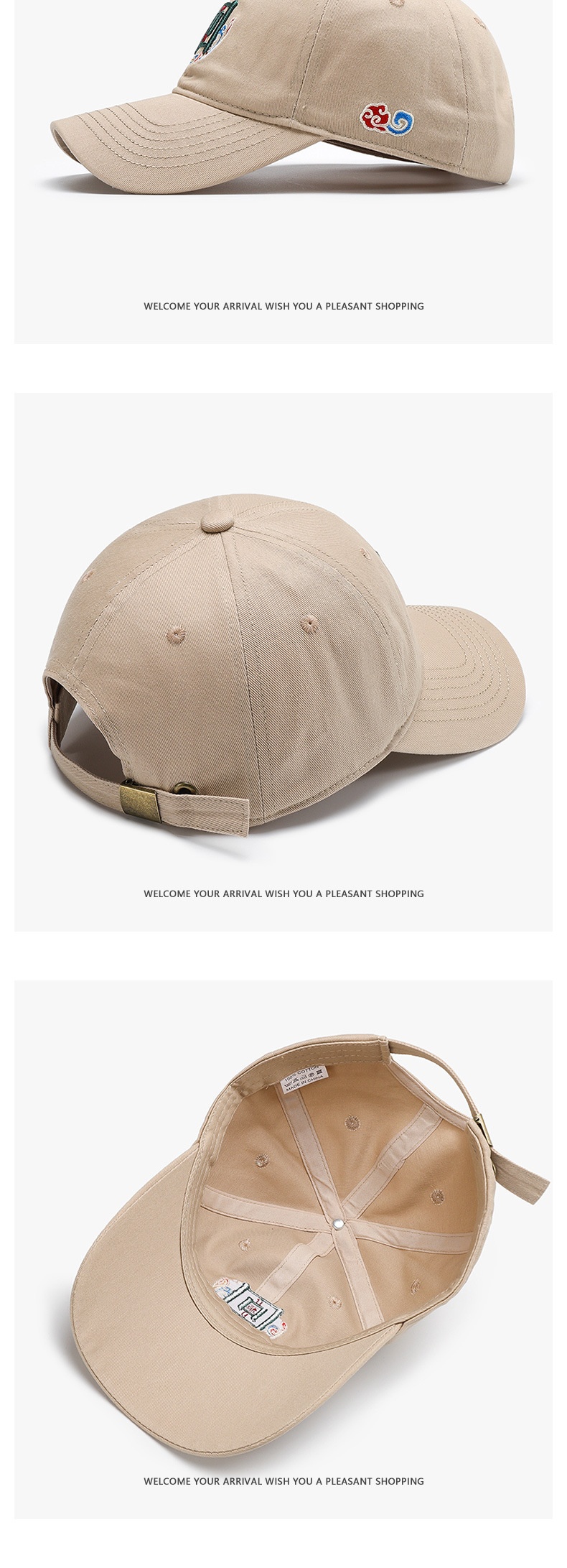 Tor Zur Wildnis Trend Culture Embroidered Duckbill Unisex Versatile National Style Couple Sunshade Baseball Cap Youth Sun Protection Hat_voghion.com