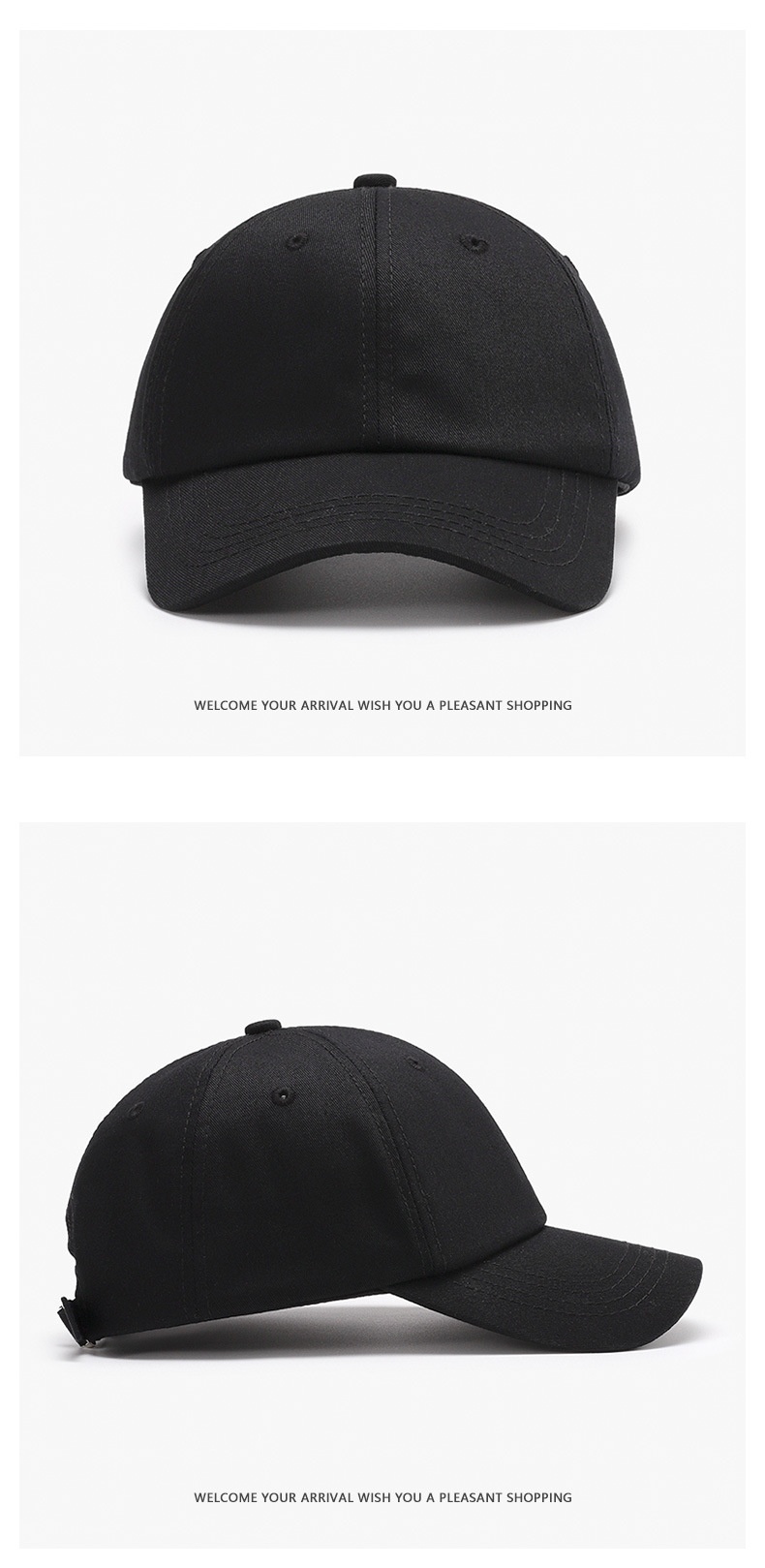 Baseball Cap Breathable Curved Brim Unisex Plain For All Seasons_voghion.com