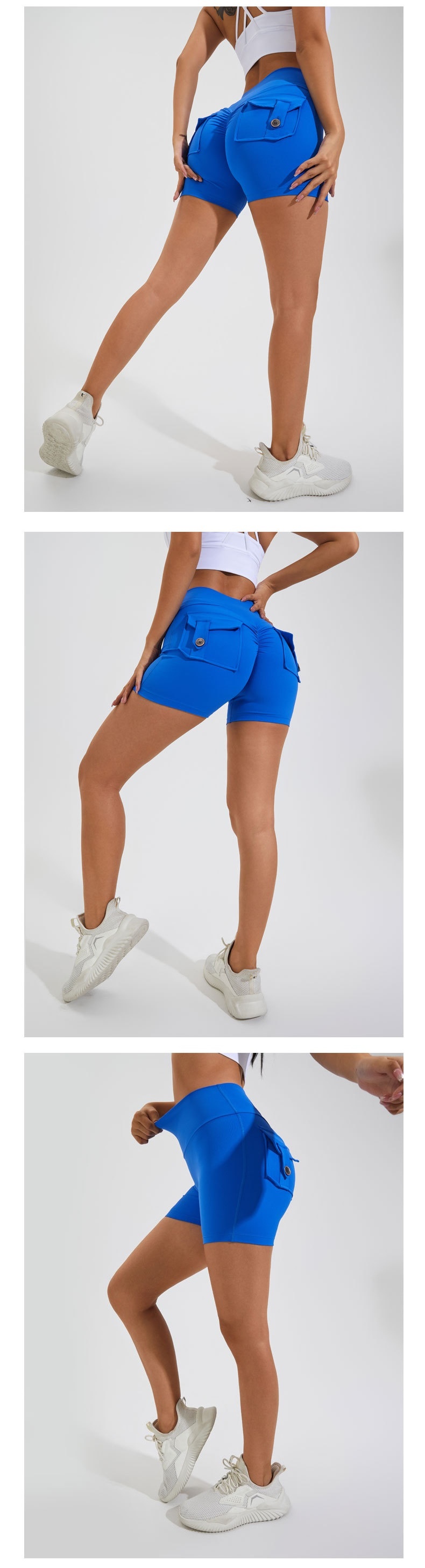 Fitness yoga shorts voor dames sneldrogend met push-up_voghion.com