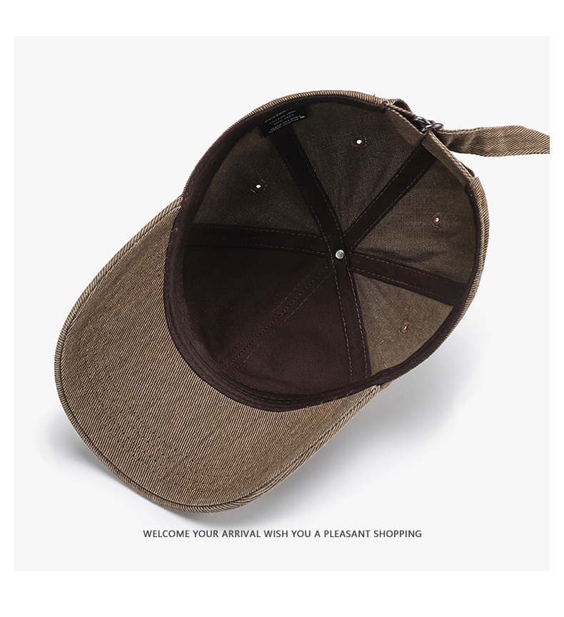 Gewassen vintage baseballpet voor dames in retro stijl_voghion.com