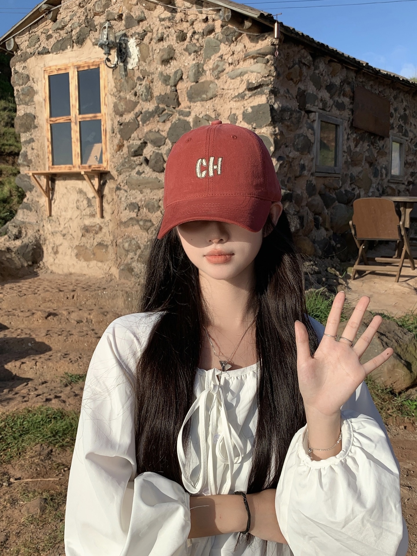 Embroidered Letter Baseball Cap Versatile Duckbill Sun Hat_voghion.com