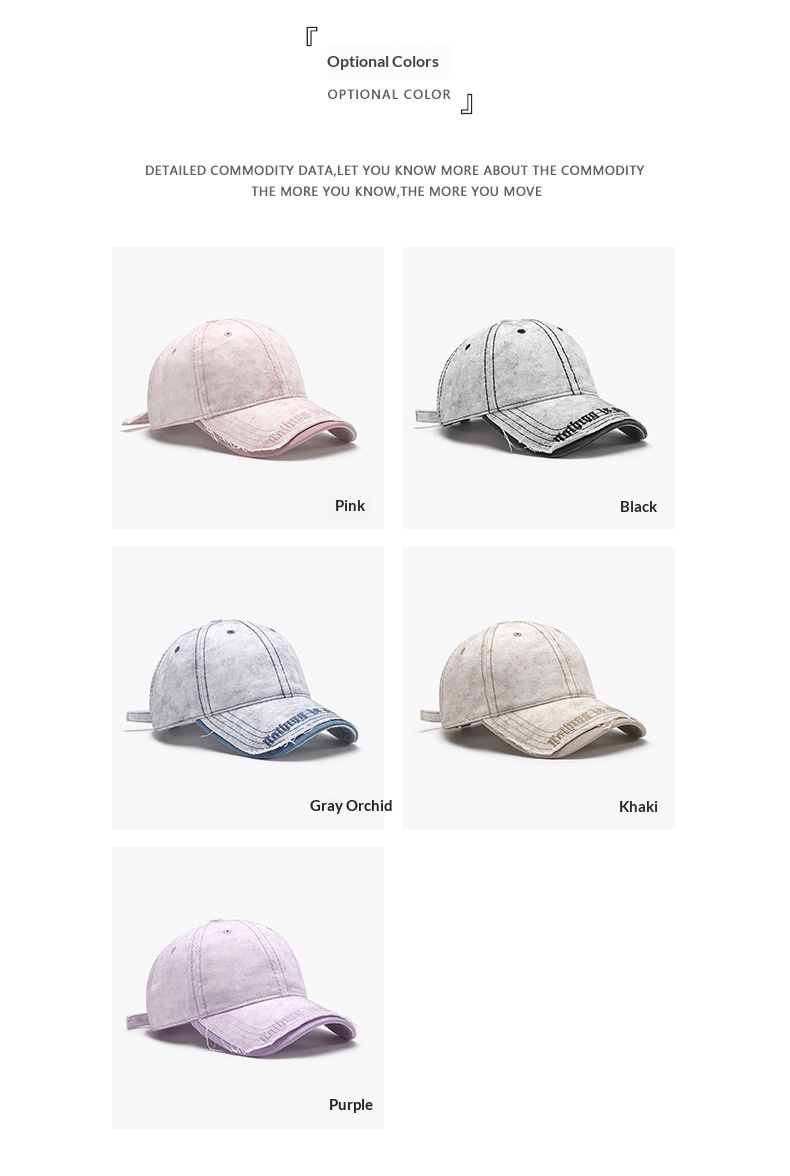 Personalised Baseball Cap With Letter Embroidery For Outdoor Wear_voghion.com