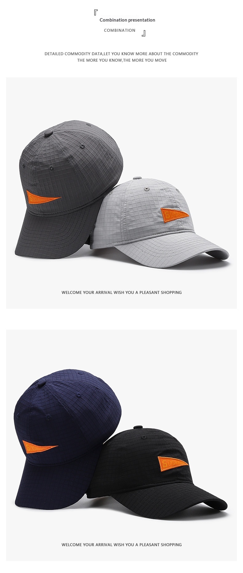 Quick Dry Baseball Cap Unisex Lightweight Breathable Sports Hat_voghion.com