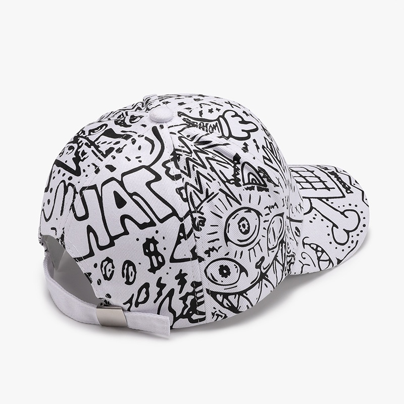 Tor Zur Wildnis Spring And Autumn Hard Top Curved Brim Letter Graffiti Personality Street Cross-Border Herren Baseball Outdoor Casual_voghion.com