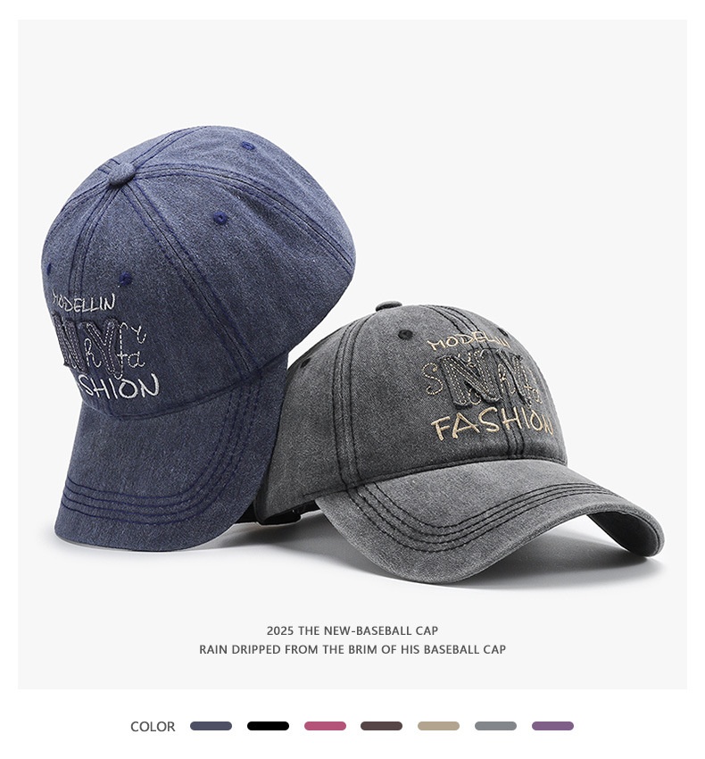 Embroidered Baseball Cap Winter Style Unisex Sunshade Hat_voghion.com