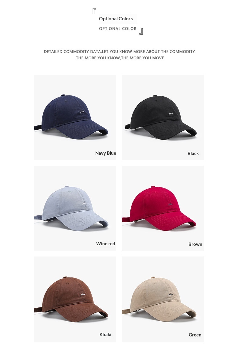 Cappellino da baseball ricamato per donna stile casual versatile_voghion.com