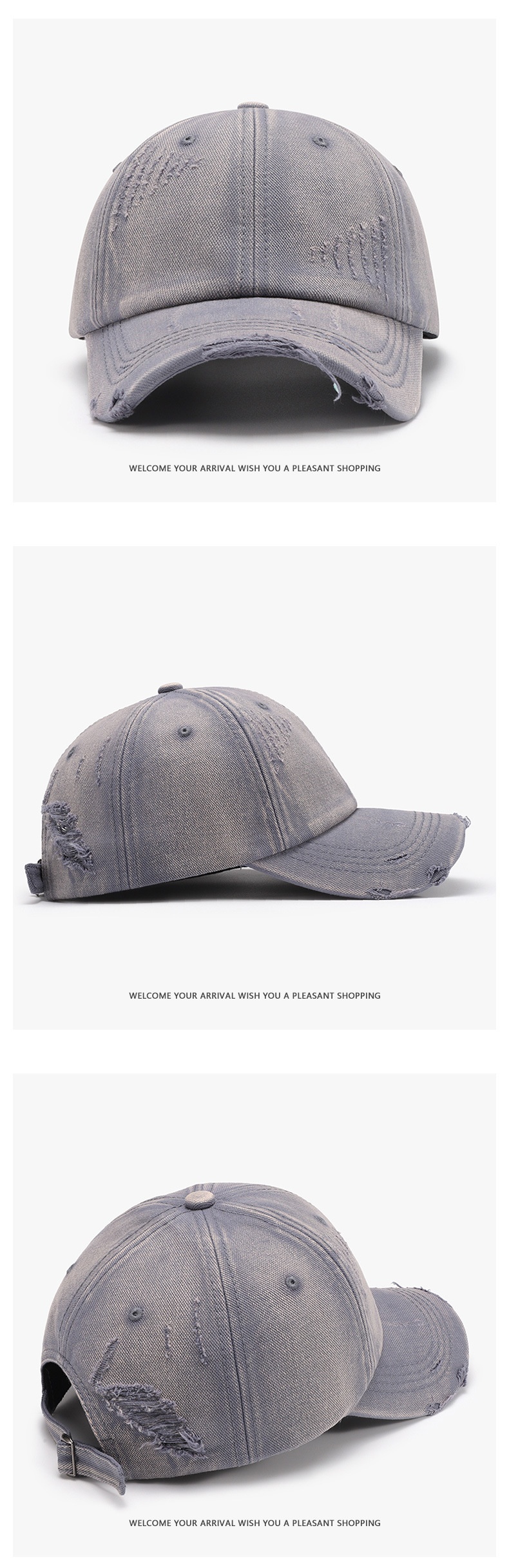 Gorra Tor Zur Wildnis de primavera y otoño, suave, lavada, para mujer, estilo vintage, de béisbol, para hombre, versátil, transpirable, con visera de pato._voghion.com