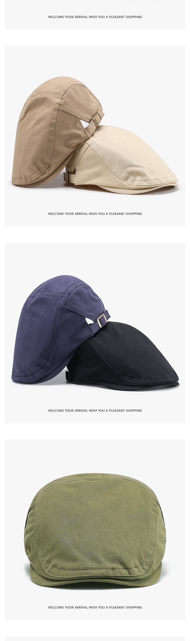 Tor Zur Wildnis New Four Seasons Forward European And American Style Retro Unisex Casual Fashion British Beret Sunshade Cross-Border Hat_voghion.com