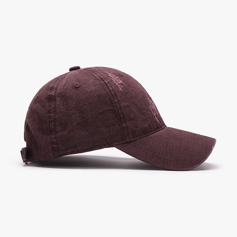 Tor Zur Wildnis Washed Distressed Plain Men's Baseball Spring Black Soft Top Cross-Border Outdoor Travel Versatile Breathable Duckbill_voghion.com