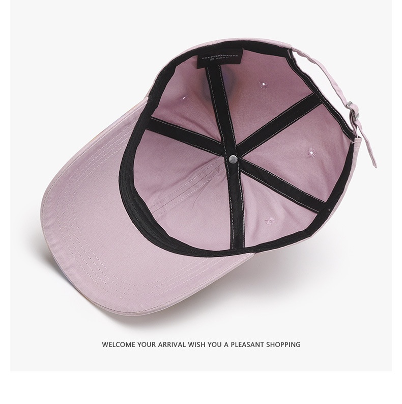 Baseball Cap For Women And Men Sunshade Washed Soft Colour Block_voghion.com
