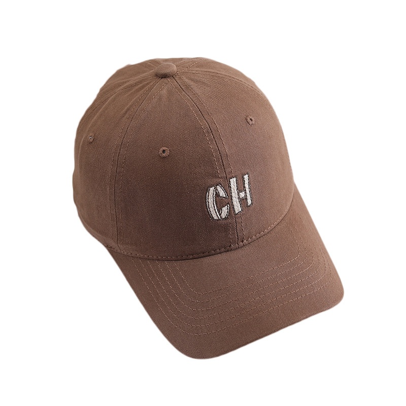Embroidered Letter Baseball Cap Versatile Duckbill Sun Hat_voghion.com