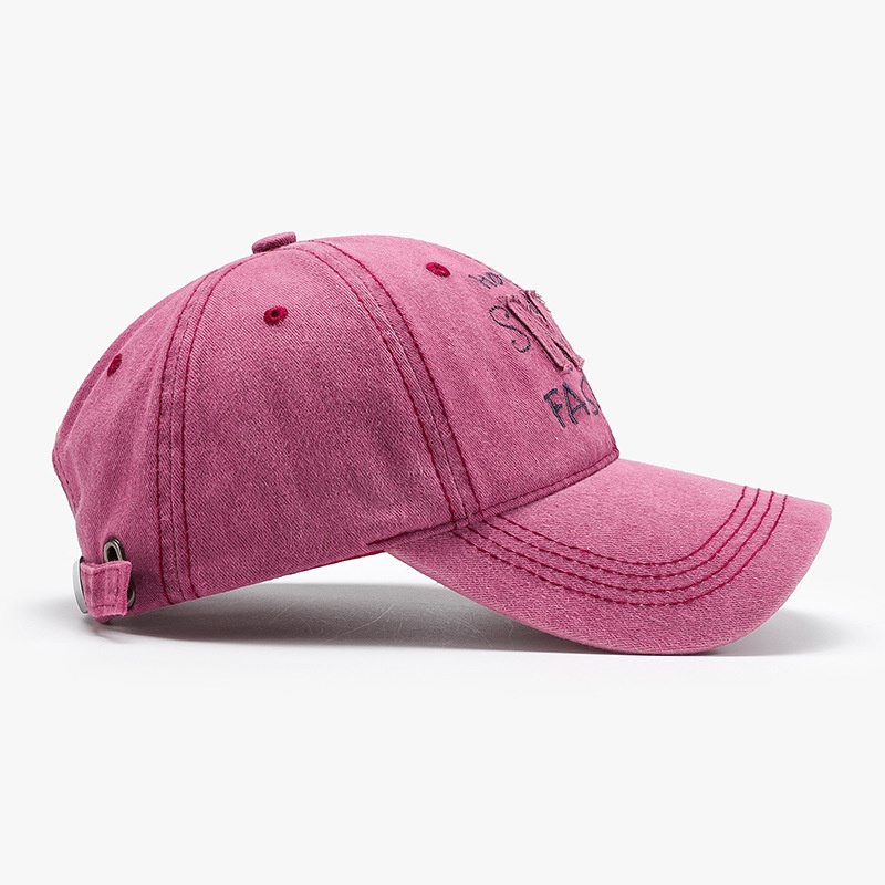 Tor Zur Wildnis Embroidered Hat Winter Style Unisex Baseball New Washed Letter Autumn Sunshade Duckbill Cap Wholesale_voghion.com