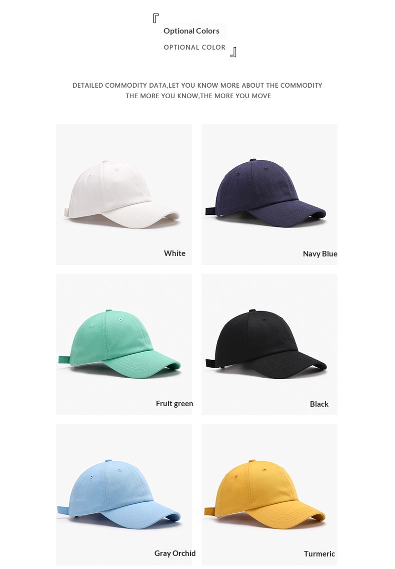 Baseball Cap Breathable Curved Brim Unisex Plain For All Seasons_voghion.com