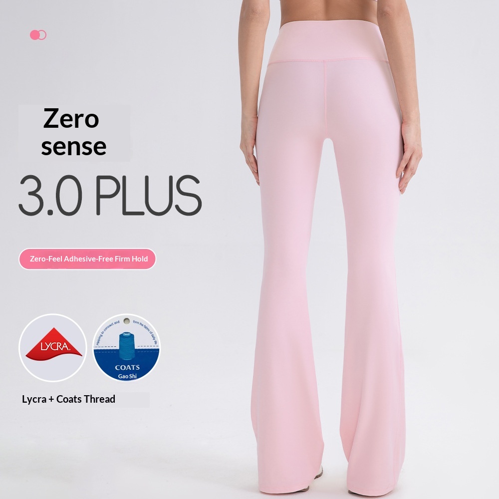 Zero Sense 3.0 PLUS Yoga Flared LULU Original Yarn Double 66 Lycra Water Wash High Waist Pilates Training Long Pants_voghion.com