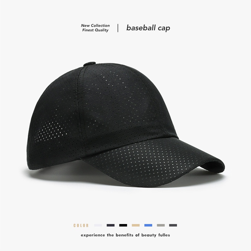 Tor Zur Wildnis Summer Soft Top European And American Cross-Border Outdoor Quick-Dry Breathable Mesh Baseball Versatile Plain Men's_voghion.com
